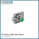  Khóa vuông chốt chết 22mm hafele 232.26.621 