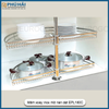 Mâm xoay inox mờ nan dẹt EPL180C