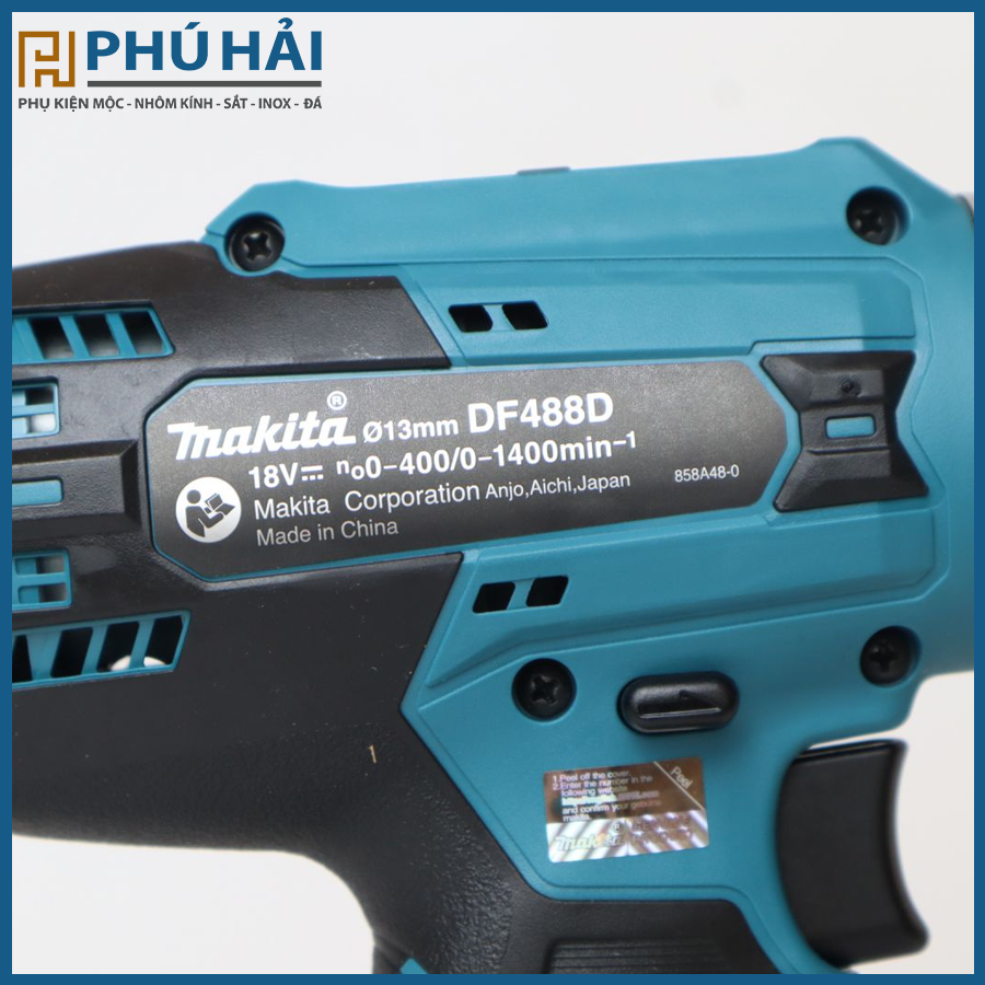  Máy khoan MAKITA chính hãng vặn vít dùng pin DF488DWE 18V 