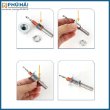  Mũi Khoan 2 tầng âm mũi có tăng chỉnh 3x8 