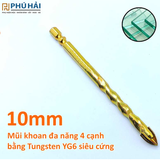  Mũi khoan đa năng 4 cạnh 10ly loại tốt 