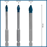 Mũi khoan gạch cứng Bosch HEX-9 