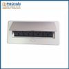 Hộp ổ cắm điện âm bàn nhấn mở xám- Kt 263 * 117 * 70mm, lỗ cắt 225 *112 ( có 4 tai bắt vít, 4 ổ cắm đa năng