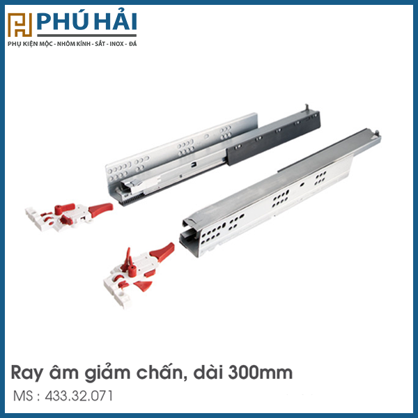  Ray Âm EPC Evo 300 mm Giảm Chấn Hafele 433.32.071 