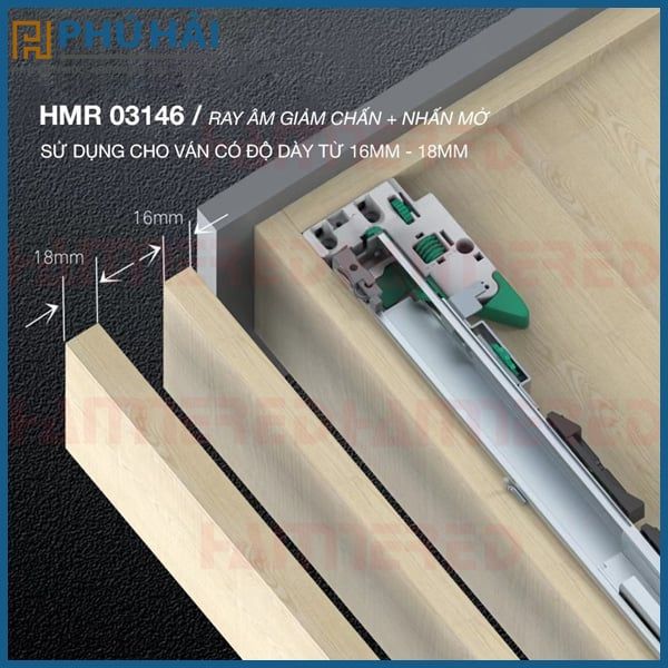 RAY ÂM NHẤN MỞ + GIẢM CHẤN HAMMERDED 450mm (Thùng 6 bộ) – Phân Phối Vật ...
