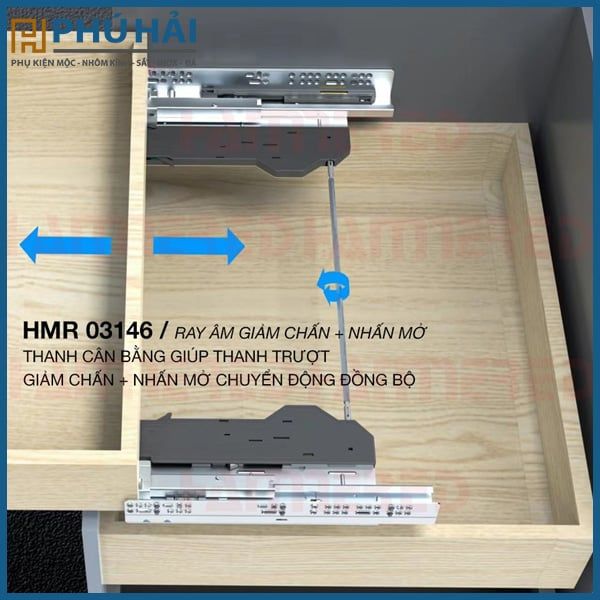 RAY ÂM NHẤN MỞ + GIẢM CHẤN HAMMERDED 500mm (Thùng 6 bộ) – Phân Phối Vật ...