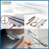  Ray âm nhấn mở Blum 760H4500T 73.10.450(Ray + Thanh đồng bộ + nối + bas) (Bộ) 