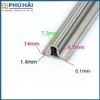 Thanh Ray Dán dùng cho cửa lùa Xingfa hệ 55, 93 INOX 304 - 1M
