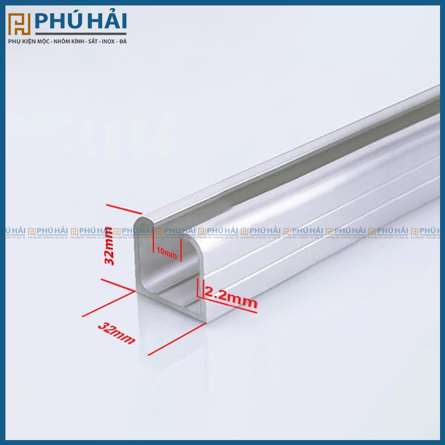 Ray lùa treo 3m dày 2.2 ly cho cửa đi – Phân Phối Vật Tư Phụ Kiện Phú Hải