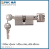 Ruột Khóa 1 Đầu Vặn 1 Đầu Chìa 65mm Hafele 916.96.311