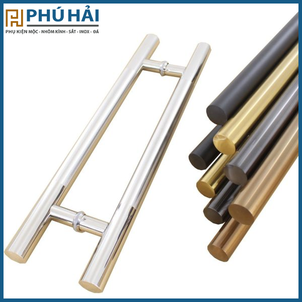  Tay lắm cửa kính màu inox Zub 38x600x400 