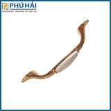  Tay nắm vàng sứ trắng F7259 - 128 