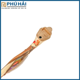  Tay nắm vàng sứ trắng F7259 - 128 