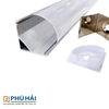  Thanh nhôm đèn led 601 2M (Bắt góc) 