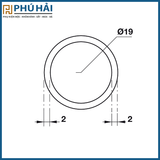 Thanh Treo Phòng Tắm Kính Hafele 981.74.000 
