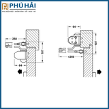  Thiết Bị Đóng Cửa Tự Động 60Kg DCL11 Hafele 931.84.659 