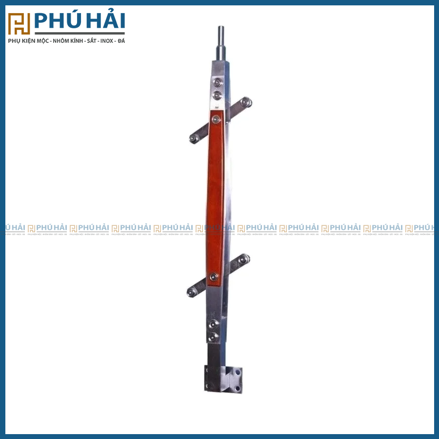 Trụ cầu thang đế mặt inox 304 tay góc ốp gỗ 3ly đầu gật gù(Cây) – Phân ...