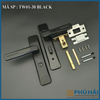 Khóa cửa dùng cho cửa vệ sinh màu đen không chìa TW01-30( Thùng 30 bộ)