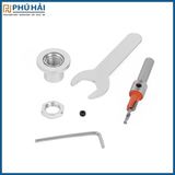  Mũi khoan 2 tầng có tăng chỉnh, Mũi khoan âm vít gỗ có cữ chặn sắt 2 tầng mồi vít 3mm cao cấp 