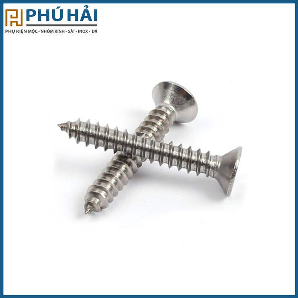 Vít gỗ Inox 304 dài 3F – Phân Phối Vật Tư Phụ Kiện Phú Hải