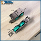  Bánh xe đôi chịu lực cửa sổ lùa hệ 55 dập cánh tăng chỉnh 