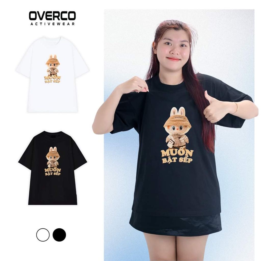 Áo thun Unisex Labubu Muốn Tăng Lương - O1A15