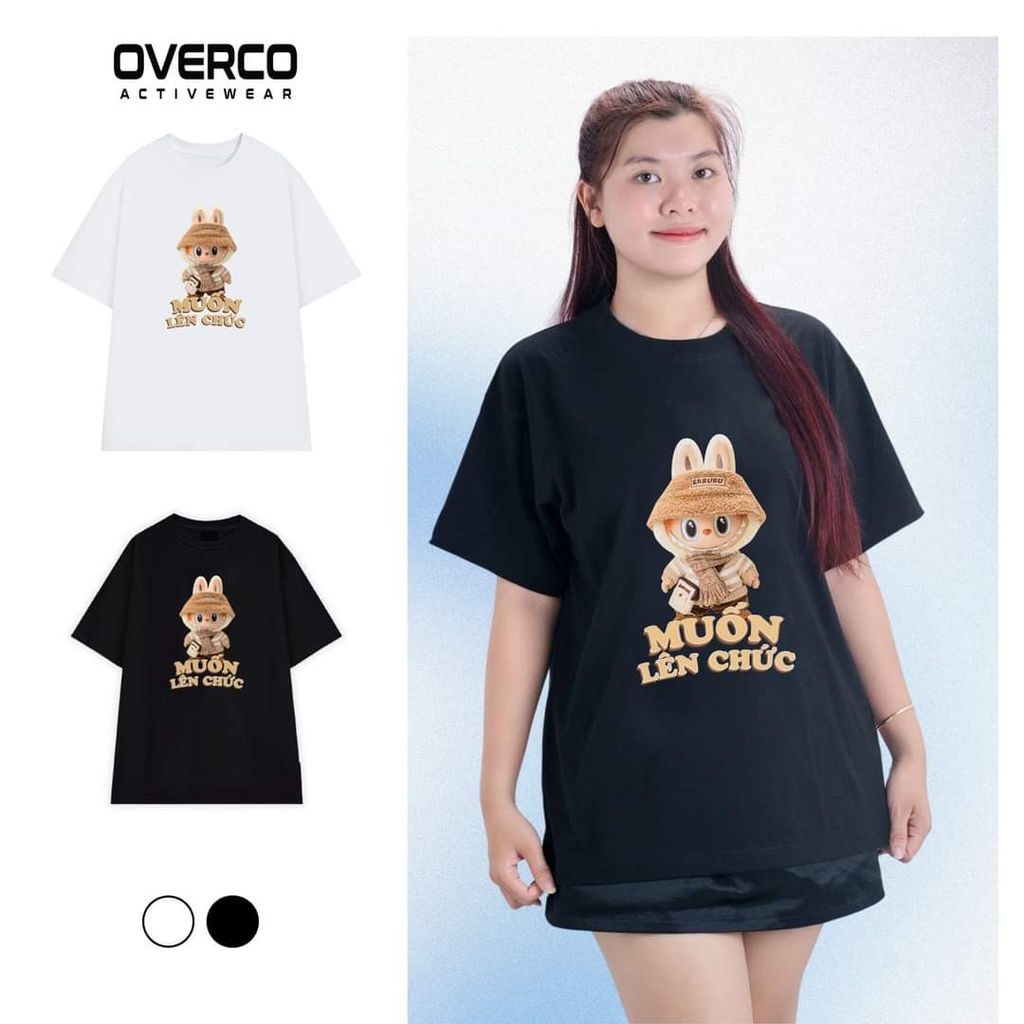 Áo thun Unisex Labubu Muốn Tăng Lương - O1A15