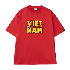 Áo Thun Cotton Unisex Chữ Việt Nam Cây Lúa Overco - O1A163