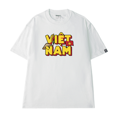 Áo Thun Cotton Unisex Chữ Việt Nam Cây Lúa Overco - O1A163