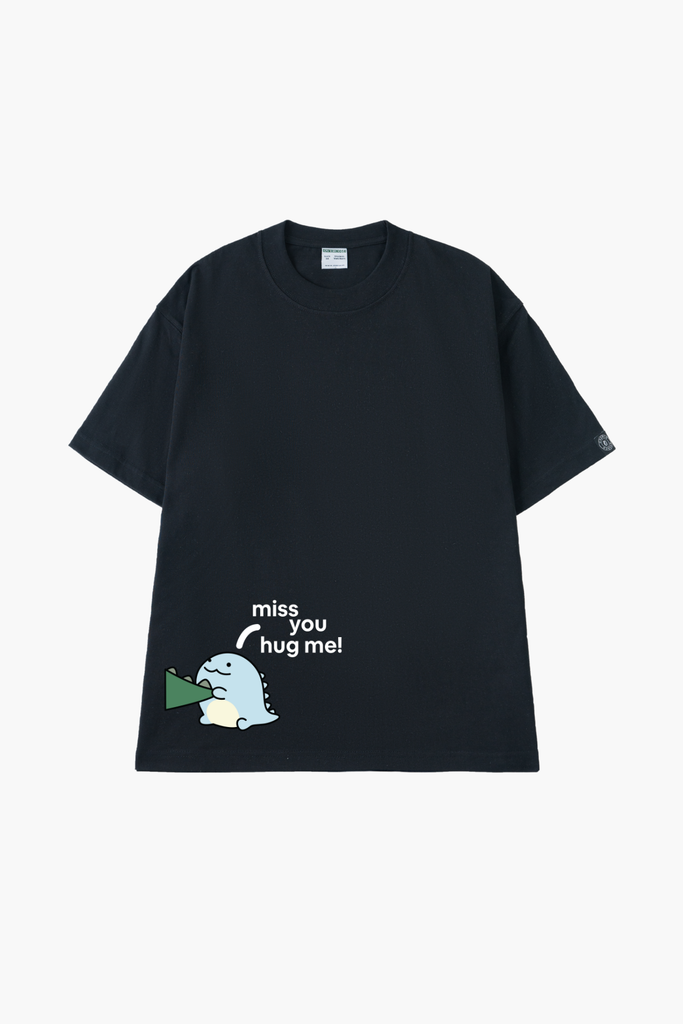 Áo Thun Cotton Cặp Đôi Khủng Long Miss You - O1A088