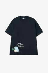 Áo Thun Cotton Cặp Đôi Khủng Long Miss You - O1A088
