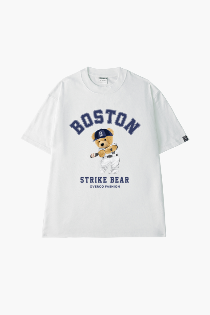 Áo Thun Unisex Gấu Boston, Cotton - O1A22