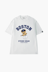 Áo Thun Unisex Gấu Boston, Cotton - O1A22
