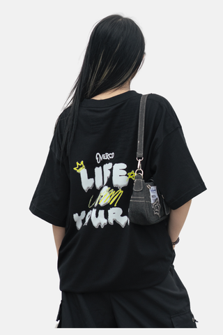 Áo Thun Cotton Unisex Life Is Yours - O1A12
