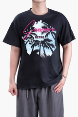 Áo Thun Unisex Retro Summer, Vải Thun Lạnh - O1H10