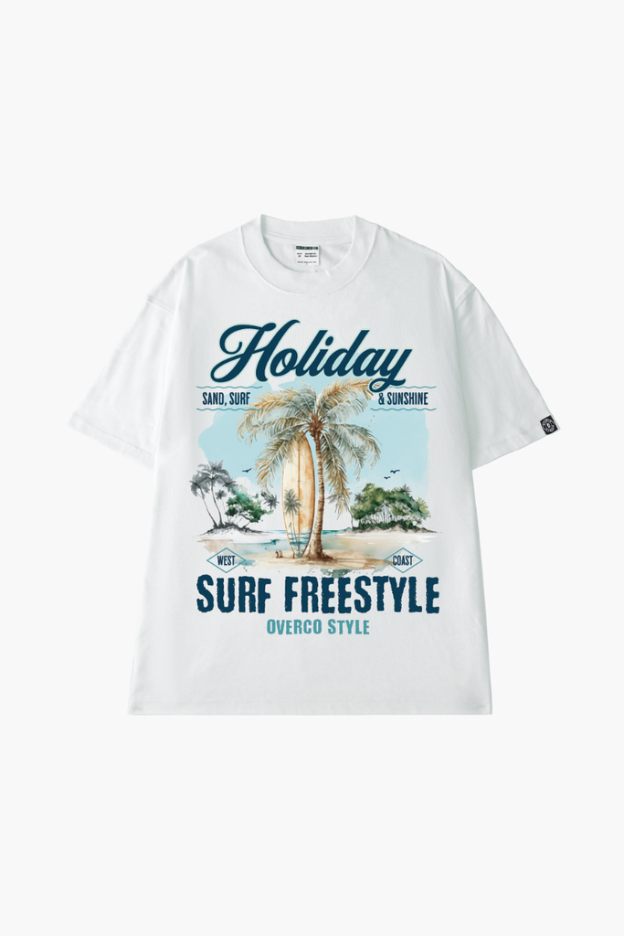 Áo T-shirt Cotton Nam Nữ The Holiday Overco - O1A123