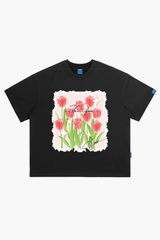 Áo Thun Boxy Unisex The Tulips- O6A24