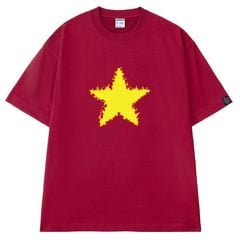 Áo Thun Unisex Cờ Đỏ Sao Vàng Ngôi Sao Lớn Rực Lửa V3, Cotton - O1A140