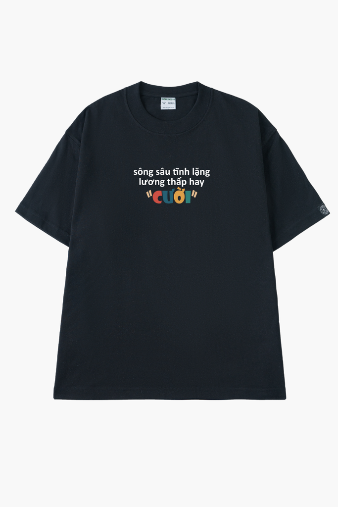 Áo Thun Cotton Unisex Sông Sâu Tĩnh Lặng Lương Thấp Hay 
