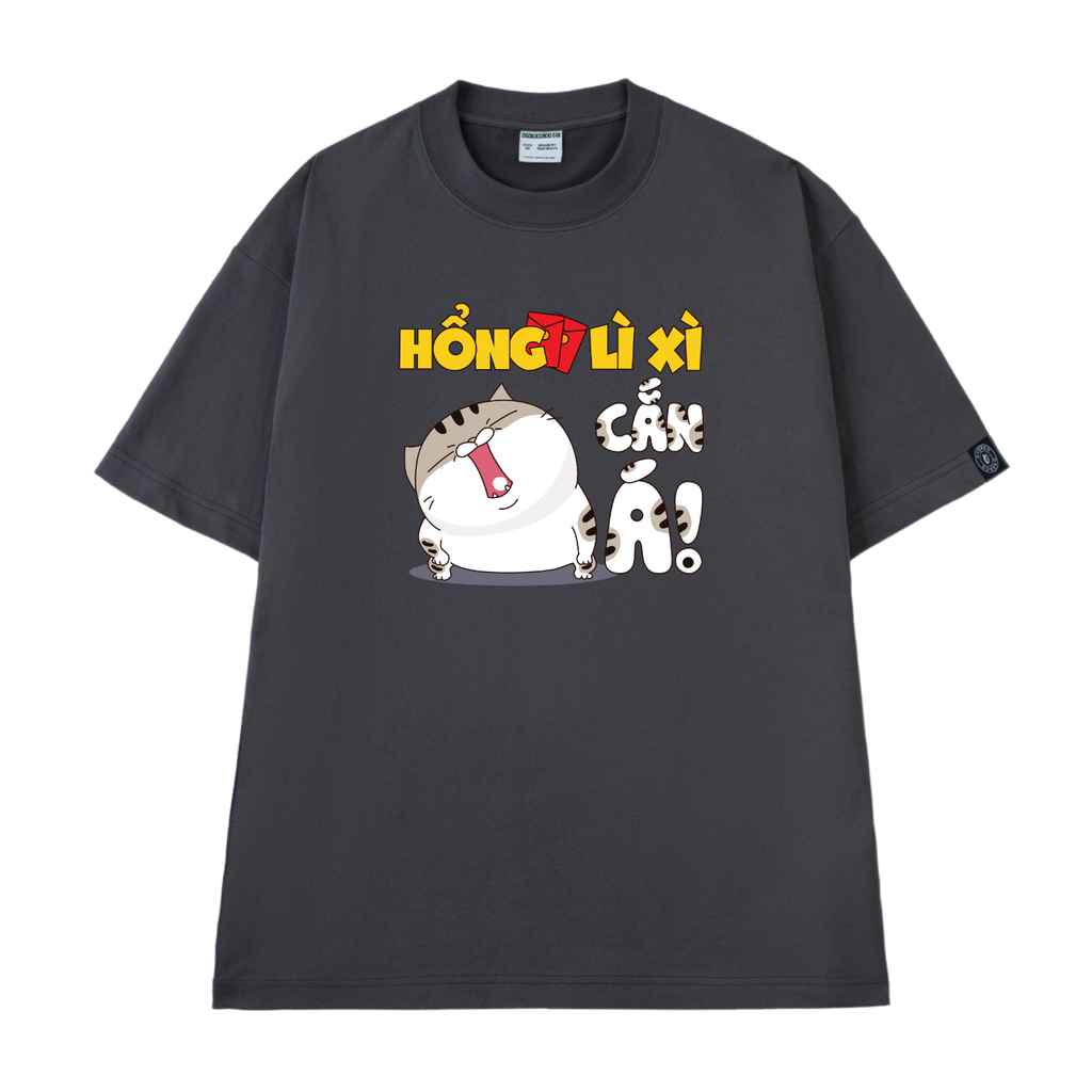 Áo Thun Tết Unisex Hổng Lì Xì Cắn Á Mèo Ami Bụng Bự - TSCT060