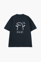 Áo T-shirt Cotton Nam Nữ In Chữ Lương Overco -  O1A9