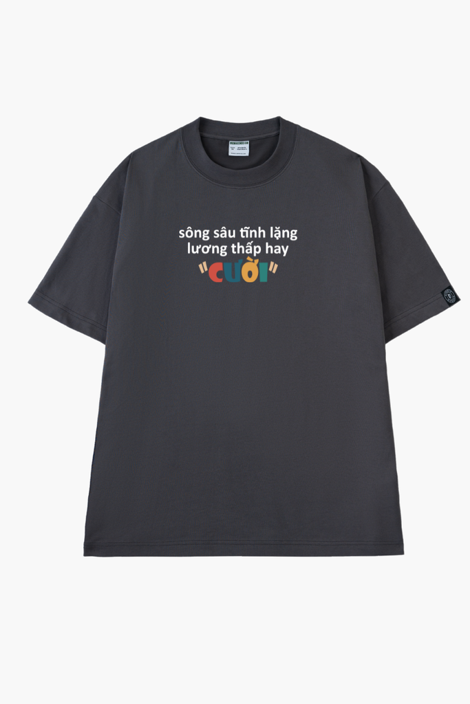 Áo Thun Cotton Unisex Sông Sâu Tĩnh Lặng Lương Thấp Hay 