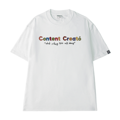 Áo Thun Cotton Unisex Content Creator Nhà Ráng Tạo Nội Dung - O1A118