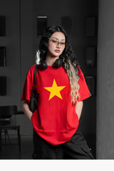 Áo Thun Cotton Unisex Ngôi Sao Vàng Lớn V2 - O1A139