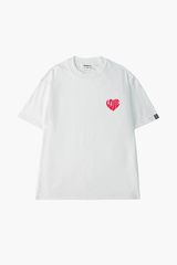 Áo Thun Cặp Đôi Trái Tim Chữ Love, Cotton - O1A127