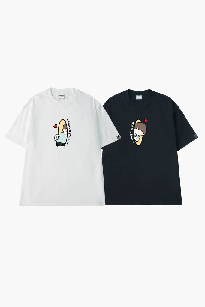 Áo Thun Cặp Đôi Chipi I Will Find You, Cotton - O1A91