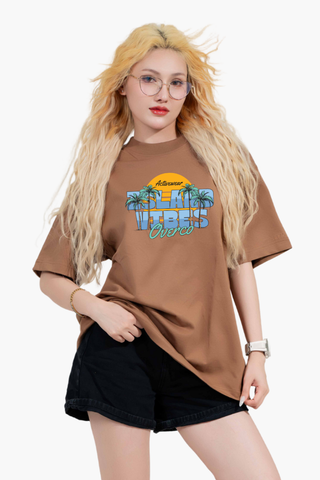 Áo T-shirt Cotton Nam Nữ Island Vibes Overco - O1A116