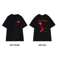 Áo Thun Cotton Unisex Cờ Đỏ Sao Vàng In Hoàng Sa - Trường Sa Việt Nam - O1A14