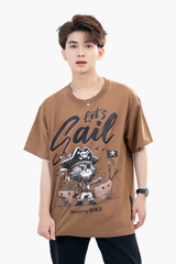 Áo Thun Unisex Let's Sail Cotton Overco - O1A94