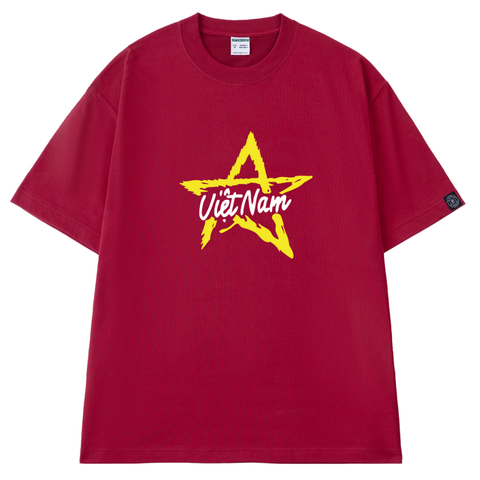 Áo T-shirt Unisex Việt Nam Giữa Cờ Đỏ Ngôi Sao Vàng Lớn V4 - O1A153